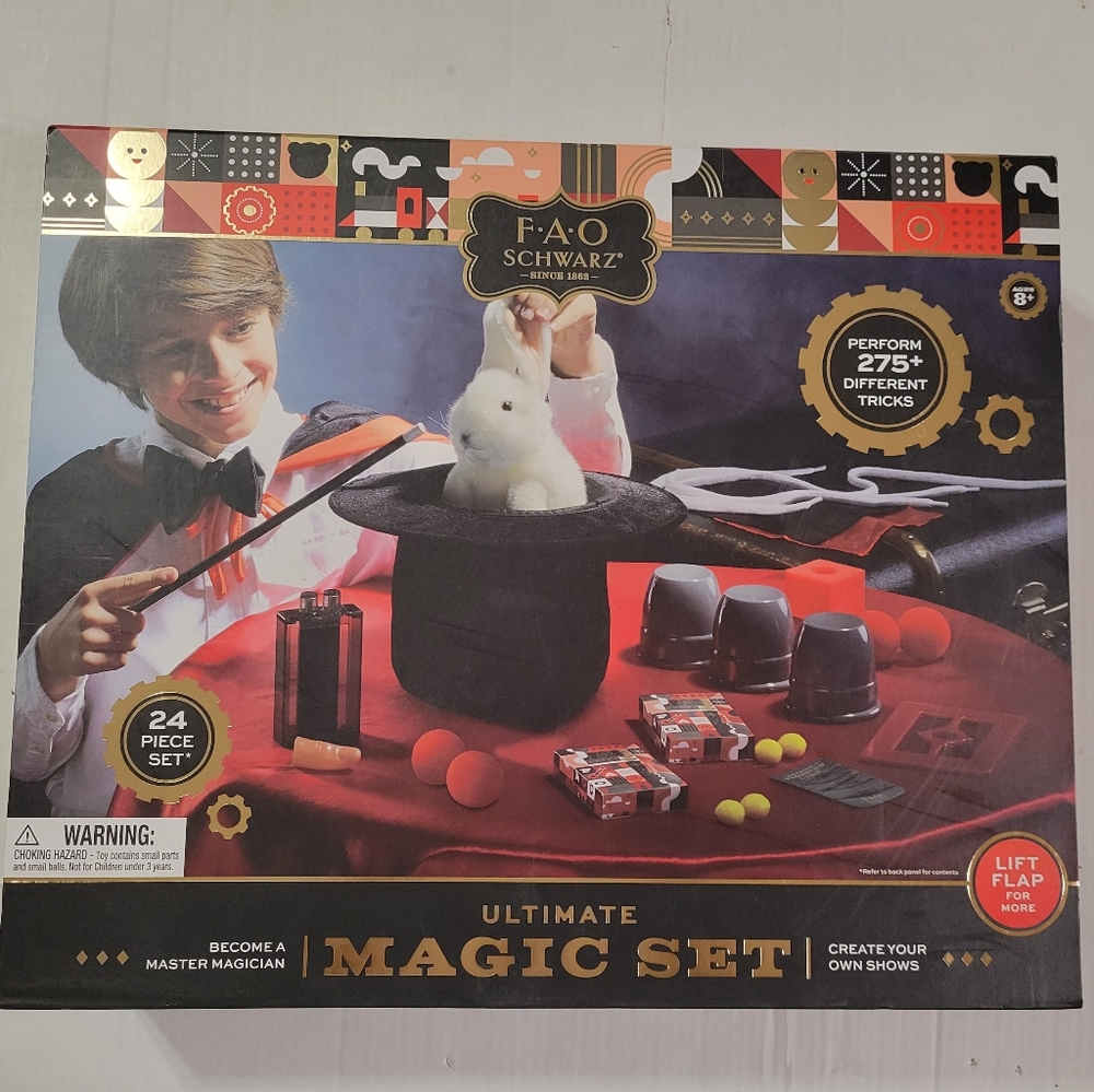 FAO Schwartz Ultimate Magic Set - 24 Piece Set - 275 Magic Tricks - Brand New